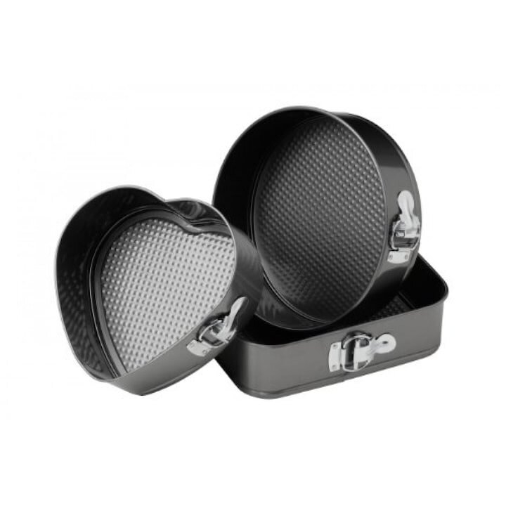 Set 3 Tavi pentru Copt, Forma Inima/Rotunda/Patrata [2]