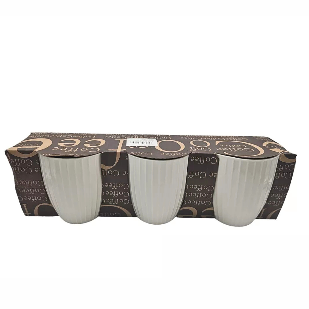 Set 3 Cani Ceramice LVE Simplitate si Eleganta pentru Momentele Tale de Relaxare