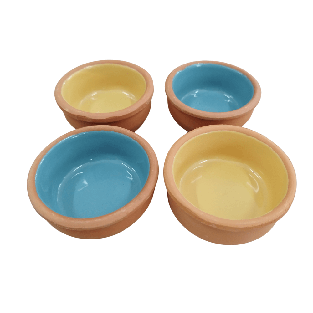 Set 4 Boluri din Lut Termorezistente – 8 x 3,5 cm – Design Durabil și Funcțional pentru Bucătăria Ta [2]