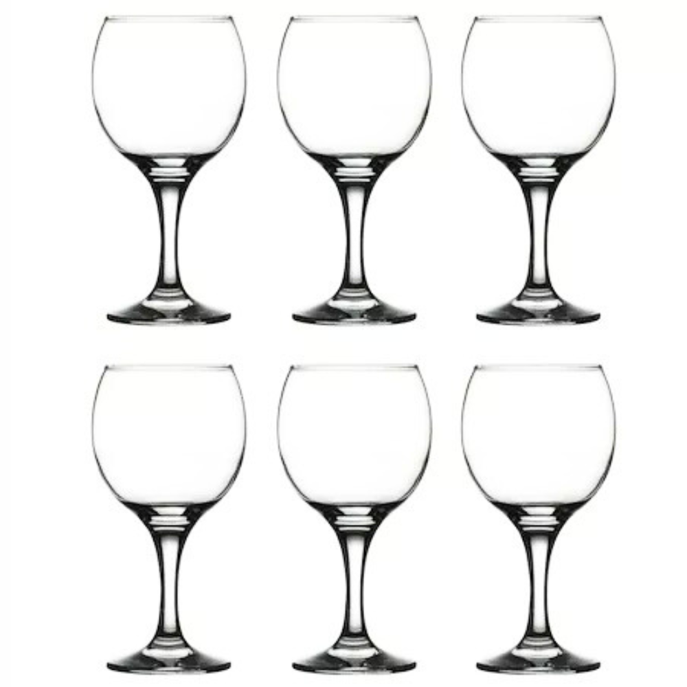 Set 6 Pahare de Vin Bistro 290 ml  Eleganta Simpla pentru Servirea Vinului