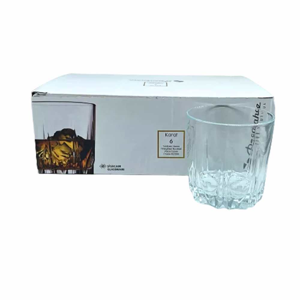 Set 6 Pahare Whisky 300 ml  Eleganta si Stil pentru Momente de Rasfat