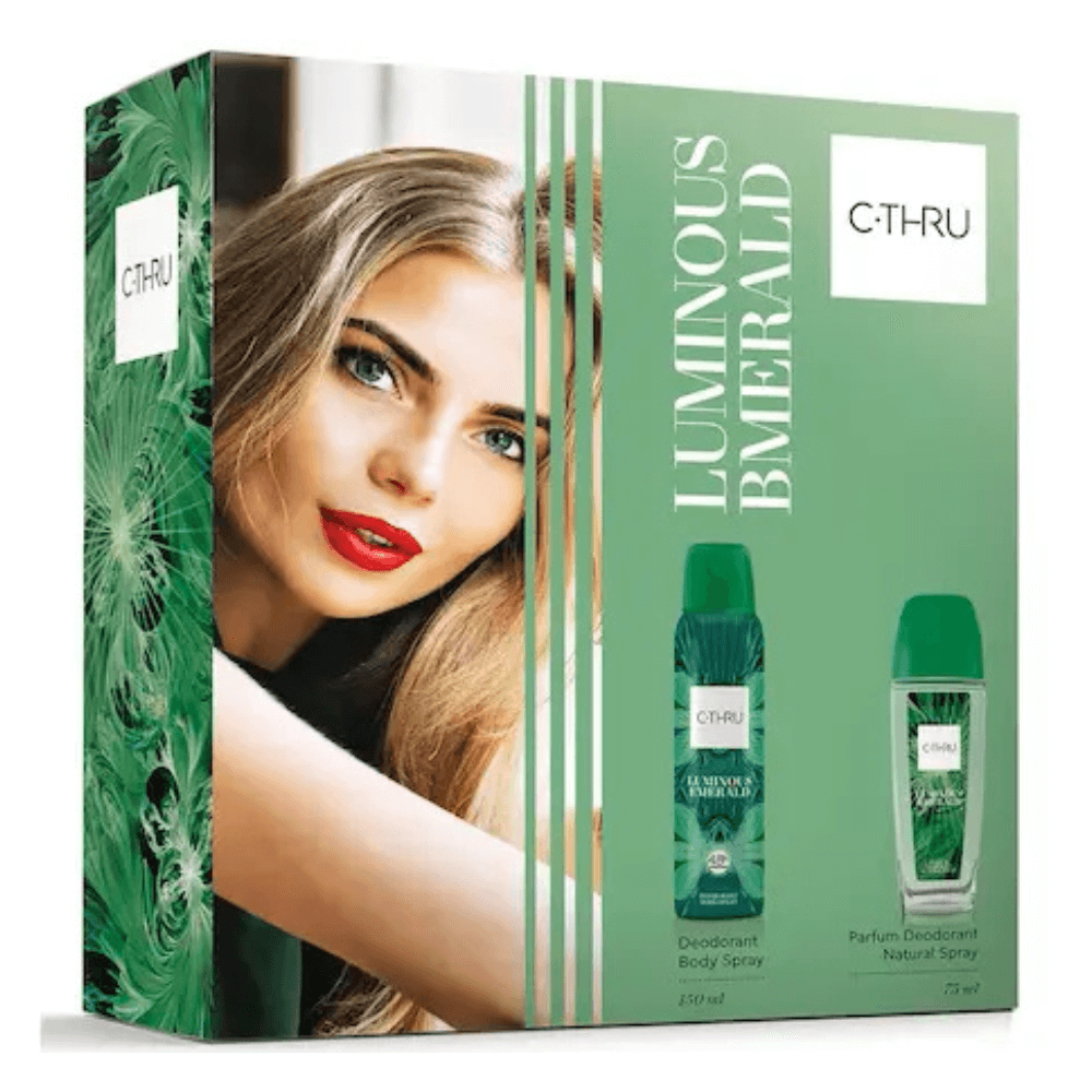 Set Cadou C-THRU Luminous Emerald  Apa de Parfum + Deodorant Spray