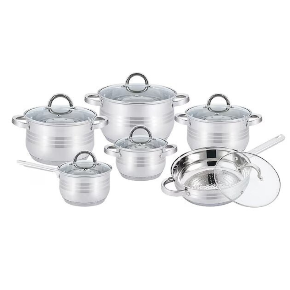 Set oale inox Platinum 7 straturi 12 piese