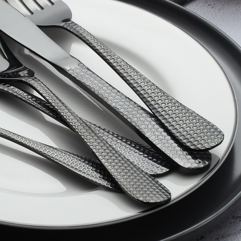 Set Tacâmuri din Inox 30 Piese Grunberg Negru [2]