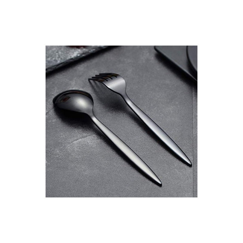 Set Tacâmuri din Inox 30 Piese Grunberg  Negru Platinum [3]