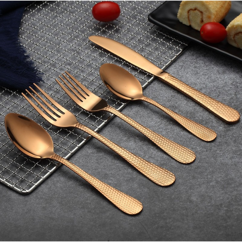 Set Tacâmuri din Inox 30 Piese Grunberg Roz Auriu Premium [7]