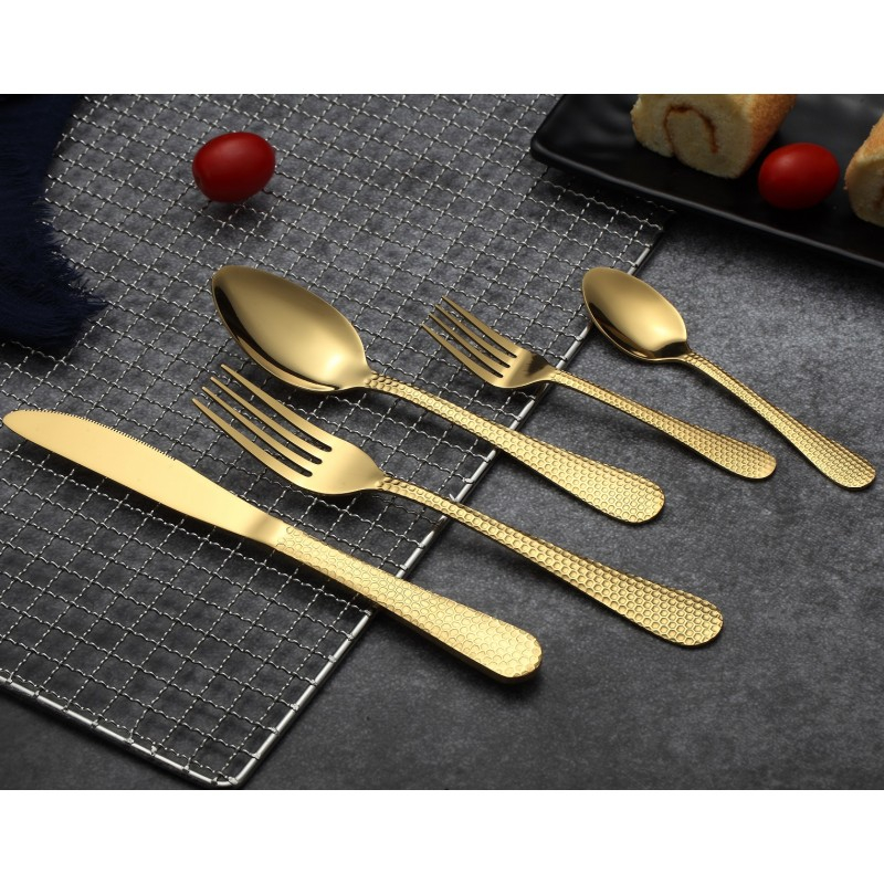 Set Tacâmuri din Inox 30 Piese Grunberg Roz Auriu Premium [2]