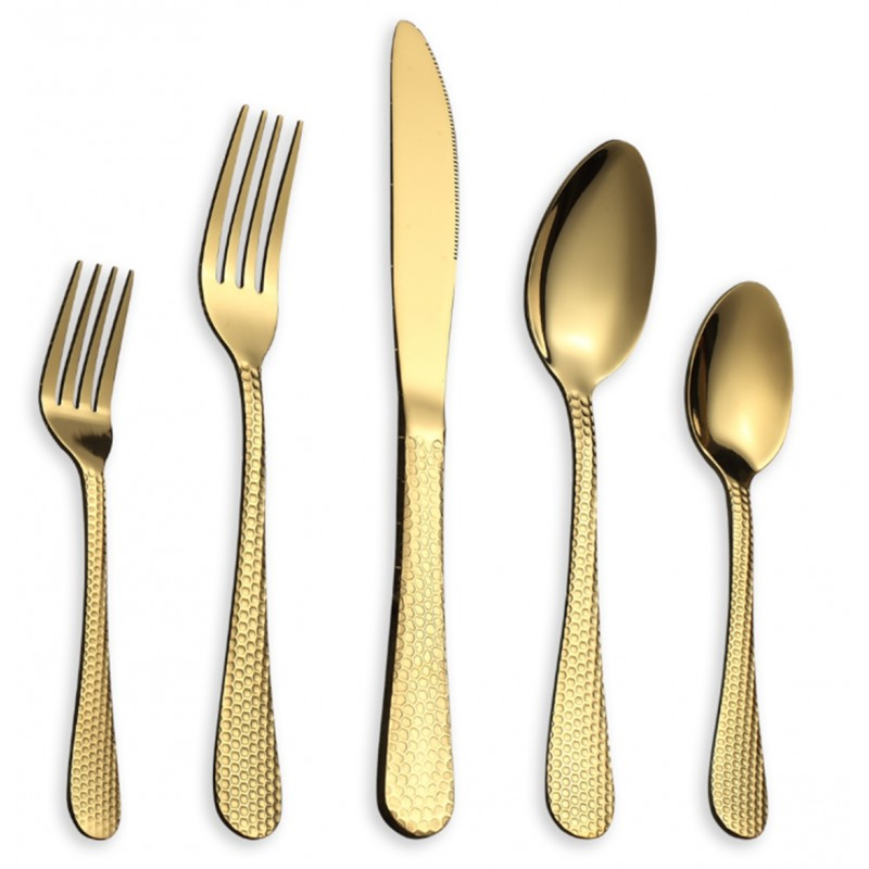 Set Tacâmuri din Inox 30 Piese Grunberg Roz Auriu Premium [7]