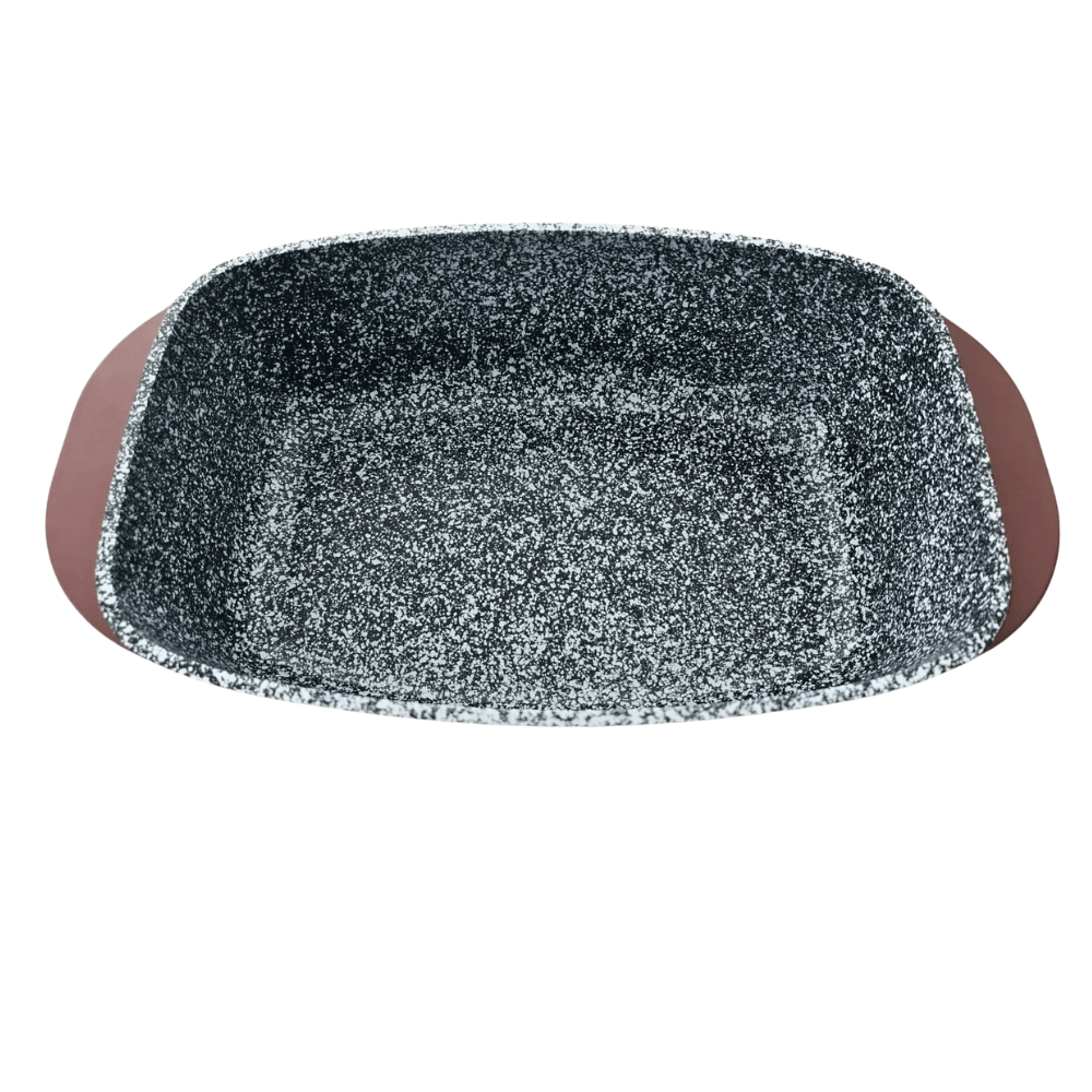 Tavă Ceramică Roster Blaumann Cerastone cu Capac din Sticlă, 32x21x10,6 cm – Performanță de Gătit Superioră cu Capacitate de 6L [2]