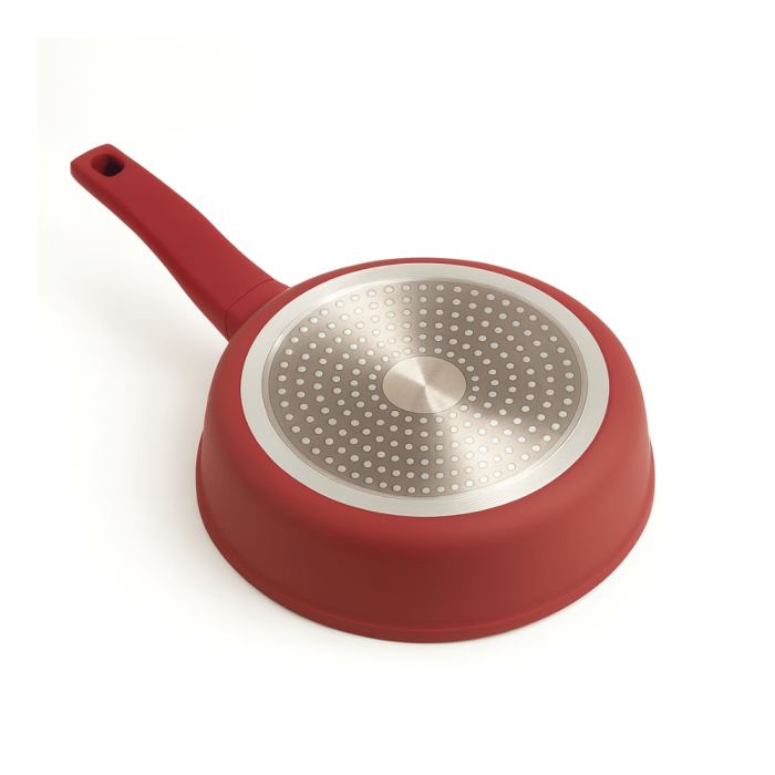 Tigaie Blaumann Cerastone 28x5.8 cm 3.2 L cu Capac 3 Straturi Ceramică Aluminiu Turnat Compatibilă cu Inducție [2]