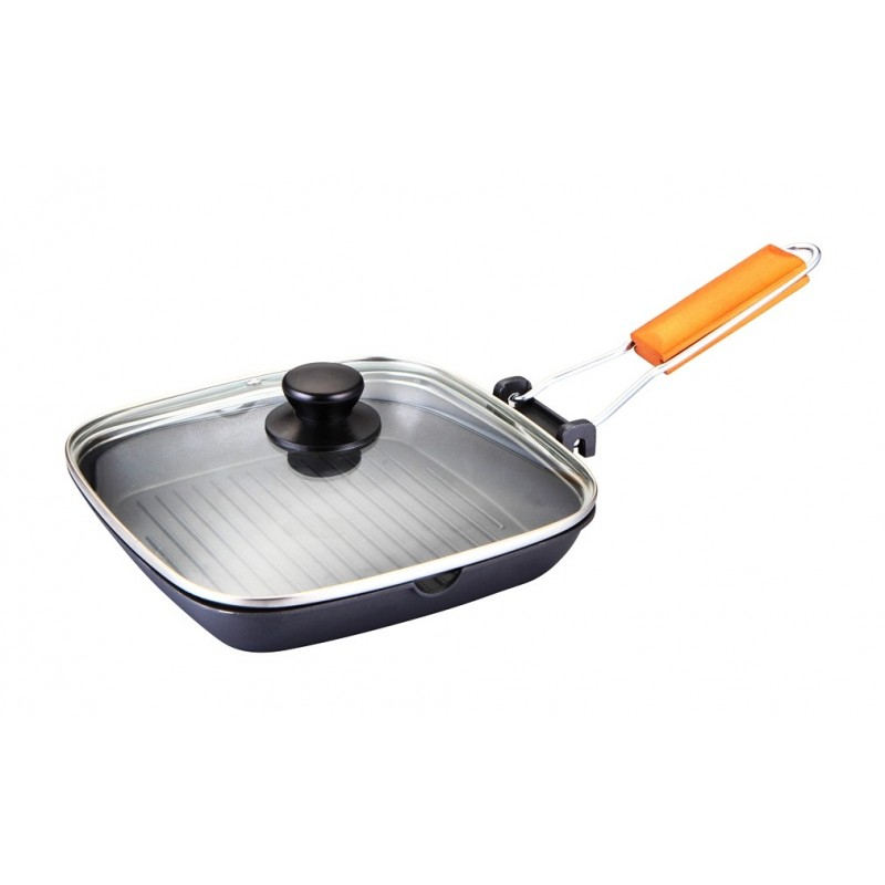 Tigaie Grill Aluminiu cu capac 36x24 cm Grunberg [7]