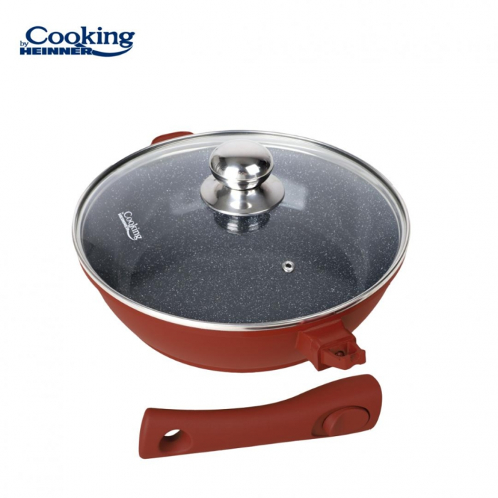 Tigaie Adanca Heinner Calabria 26 cm din Aluminiu cu Capac și Mâner Detașabil [5]