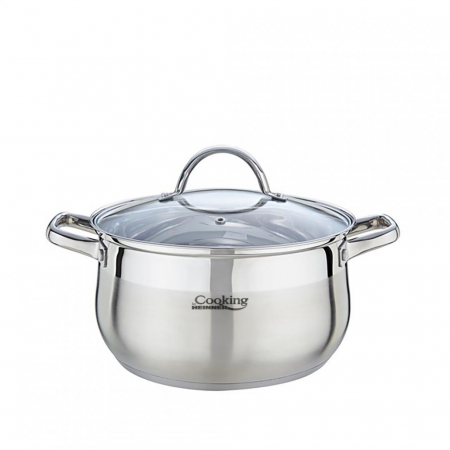 Oale si Cratite - Cratiță Inox Heinner Origini cu Capac – 24x13.5 cm, 6 Litri