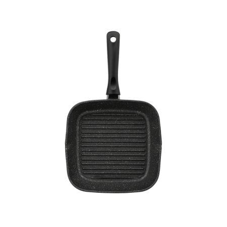 Tigaie Edenberg Grill 28 cm Acoperire Marmura Aluminiu Presat Cu Capac De Sticla [1]