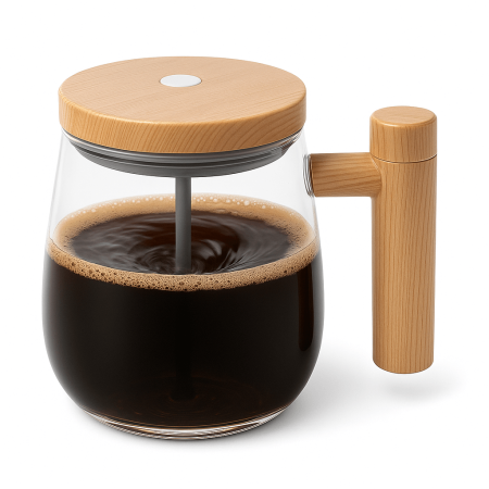 Căni și Fierbătoare - Cană Electrică Automată Pentru Amestecat Cafea Sau Ceai 400 ML