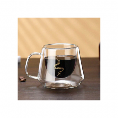 Ceasca cafea sticla termorezistenta pereti dubli 200 ml [3]