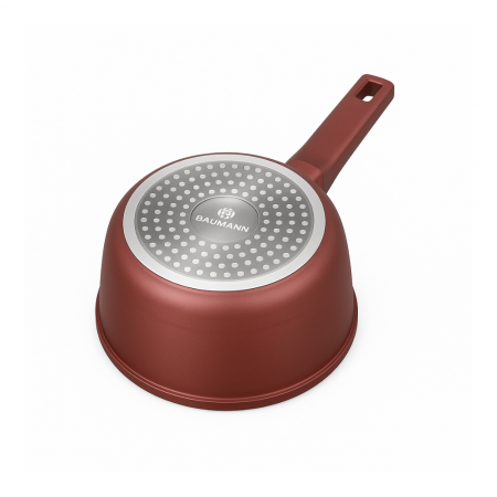 Cratita cu Coada Blaumann Cerastone 18 cm, 1.9 L, Aluminiu Turnat cu Interior Ceramic, cu Capac [2]