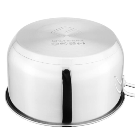 Cratiță Grunberg Inox Cu Mâner Nituit 18 Cm 2L [1]