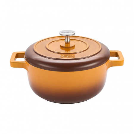 Cratita Origini aluminiu turnat cu capac 20x10CM 2.4L  inductie [1]