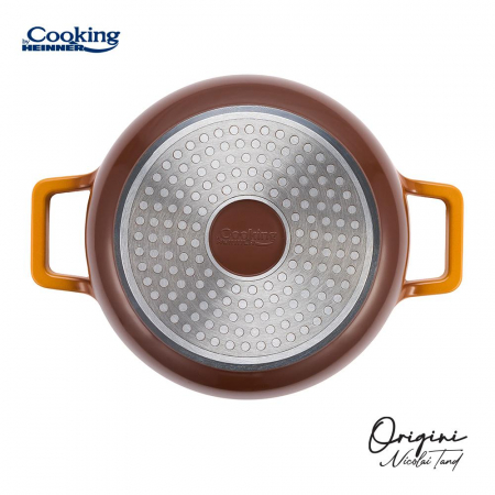 Cratita Origini aluminiu turnat cu capac 20x10CM 2.4L  inductie [3]
