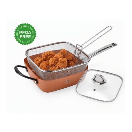 Tigai - Friteuza Platinum cu capac aluminiu ceramic compatibila inductie