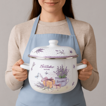 Cratiță Grunberg Emailată Cu Capac 20 Cm 2.9L [2]