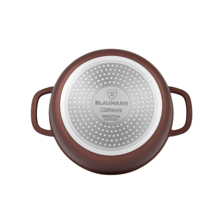 Blaumann Cerastone Oala Inalta cu Capac Aluminiu Turnat Interior Ceramic 14L 32x22cm [2]