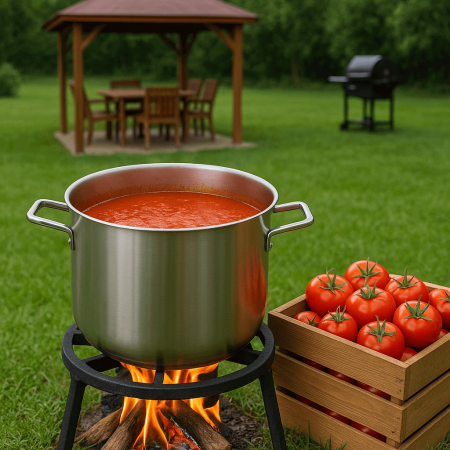 Oala inox cu capac 7.2 l 22 cm Grunberg [1]