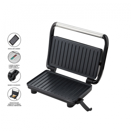 Grătar electric Victronic 750W Plăci Antiaderente Termostat Reglabil [1]