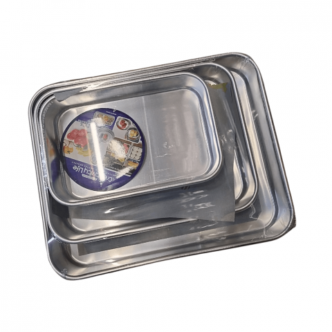 Set 3 Tavi Dreptunghiulare din Aluminiu [1]