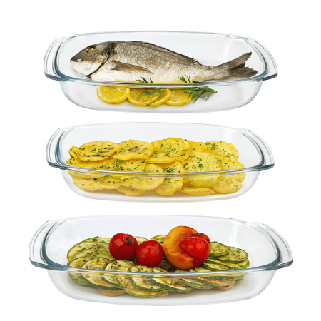 Vase Yena - Set 3 Vase Yena Termorezistente Dimensiuni Diferite