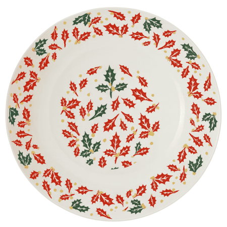 Set 6 Farfurii Adânci Opal cu Decor Frunzulițe Roșii și Verzi 23 cm [3]