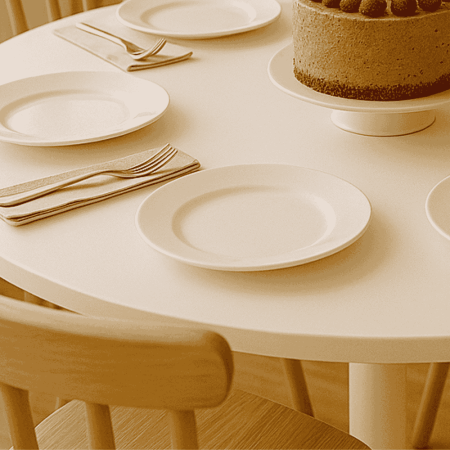 Set 6 Farfurii Desert din Opal Alb 20 cm  Elegante și Versatile [2]