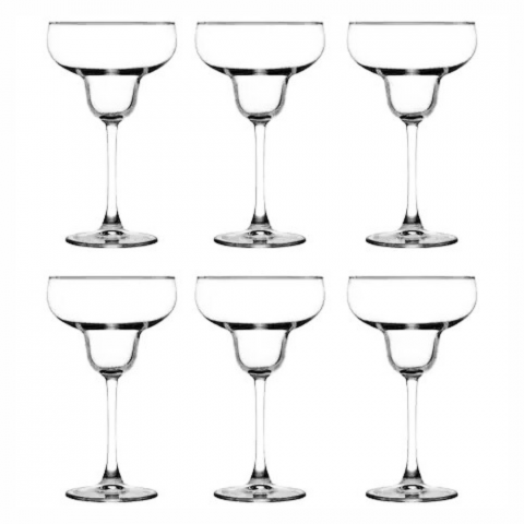 Set Cesti & Pahare - Set 6 Pahare SRX Enoteca cu Picior pentru Margarita 460 ml  Eleganță și Rafinament în Fiecare Pahar