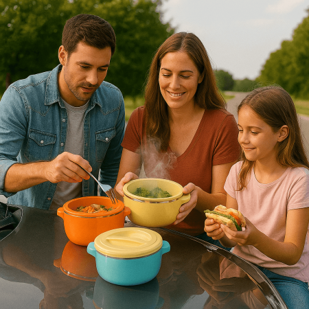 Set Caserole Termice Belly cu Capac – Capacități 2L, 4L și 6L în Culori Variate [4]