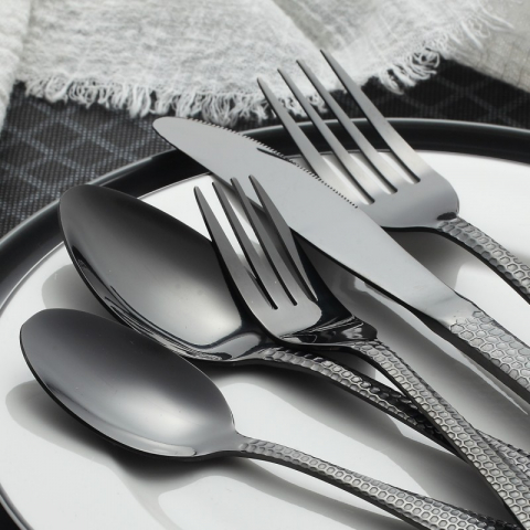 Set Tacâmuri din Inox 30 Piese Grunberg Negru [2]