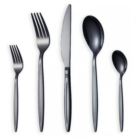 Set Tacâmuri din Inox 30 Piese Grunberg  Negru Platinum [5]