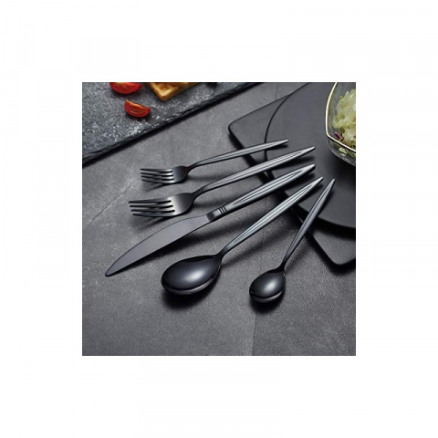 Set Tacâmuri din Inox 30 Piese Grunberg  Negru Platinum [3]