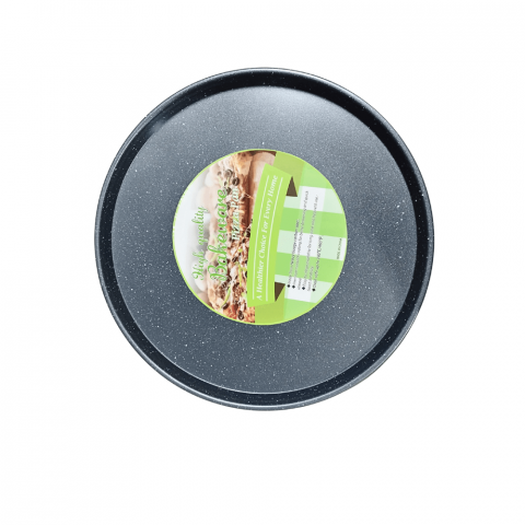 Vase & Tavi - Tavă pentru Pizza din Oțel Carbon Acoperire Antiaderentă Rezistență la 240°C