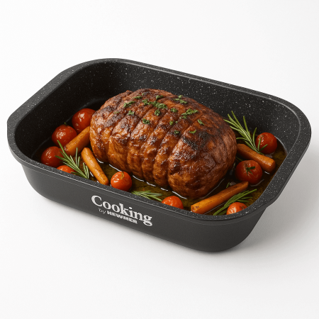 Oferte - Tava Ceramica 39.5x26 cm Cooking by Heinner Aluminiu Turnat Interior Marmorat