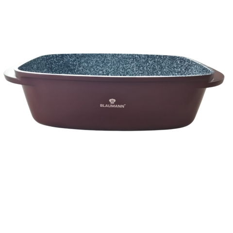 Tavă Ceramică Roster Blaumann Cerastone cu Capac din Sticlă, 32x21x10,6 cm – Performanță de Gătit Superioră cu Capacitate de 6L [4]