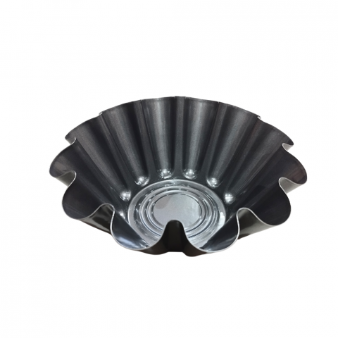 Tavă pentru Tort din Oțel Rotundă cu Design în Valuri [1]