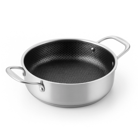 Cratita Grunberg Gallant Otel Inoxidabil 3 Straturi Cu Capac 26CM Fara PFOA [1]