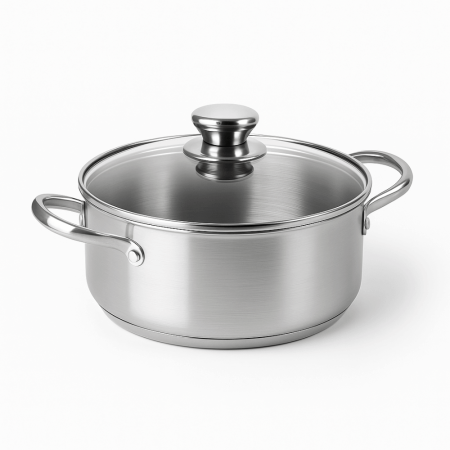 Oale si Cratite - Cratita Grunberg Gallant Otel Inoxidabil 3 Straturi Cu Capac 26CM Fara PFOA