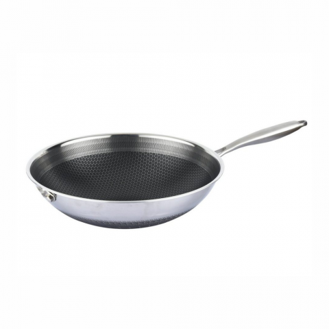 Tigai - Tigaie Wok din inox 32 cm Acoperire 3D Honeycomb