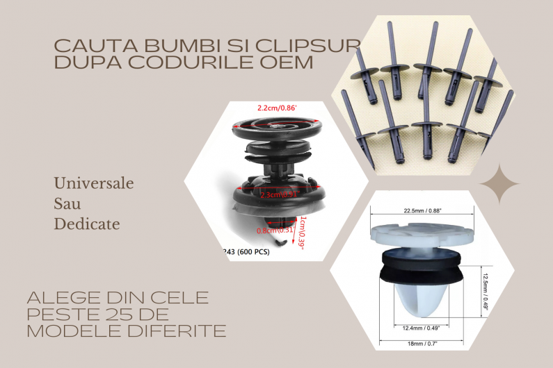 Bumbi cleme clipsuri