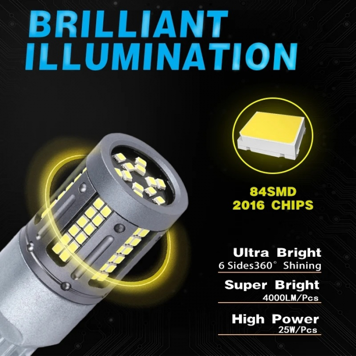 Bec led W21/5W Alb 84 SMD [5]