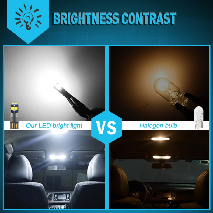 Bec led W5W Alb [9]