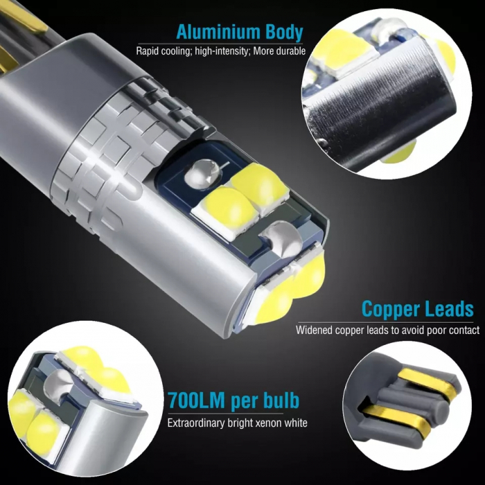 Bec led W5W Alb [10]