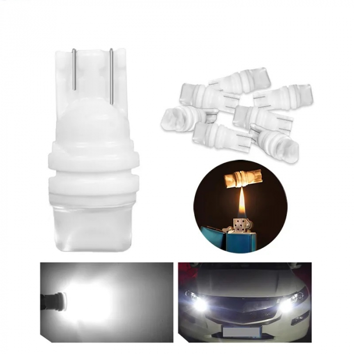 Bec led W5W Alb [2]